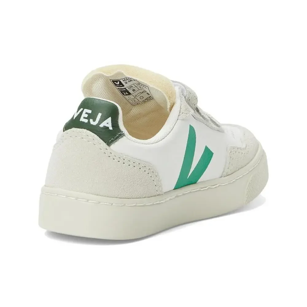 VEJA V-90 Sneakers Toddler US 8.5 White Leather Low Top Lifestyle Shoes ZOGG3522